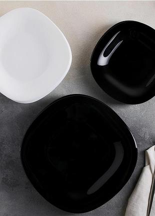 Тарелка десертная 19см luminarc carine black l9816