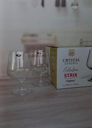 Набор бокалов для коньяка bohemia strix (dora) 590ml