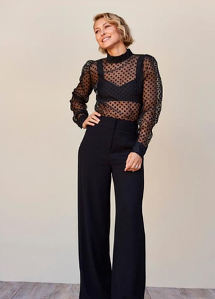 Прозора блуза в горохи, emma willis.