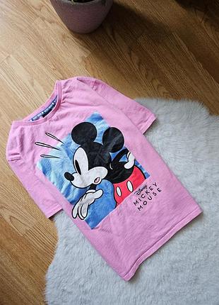 Дитяча футболка на дівчину 10-11років, зріст 146см,рожева disney mickey mause