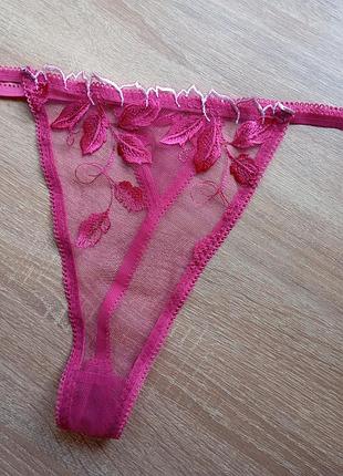 Трусики стринги розовые