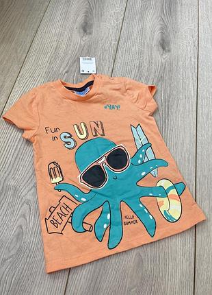 Нова футболка 9-12 міс