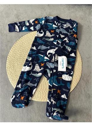 Carter's человечек 100% cotton застежка сверху и снизу