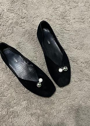 Жіночі балетки, туфлі , натуральна шкіра