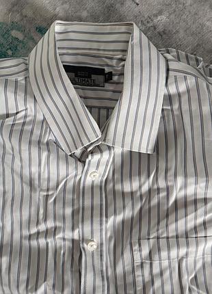 Чоловіча сорочка у смужку полоску, розмір 48