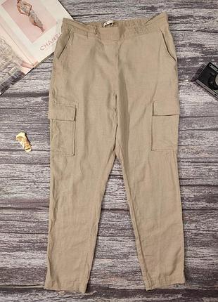 Женские брюки с льном