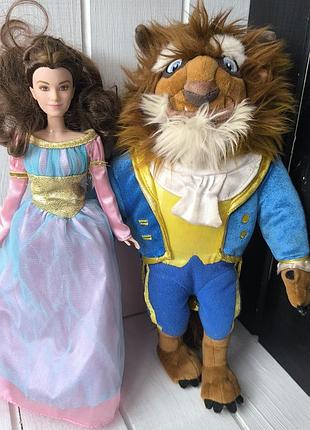 Набор игрушек красавица и чудовищно озвученная барби бель mattel barbie принцесса десней