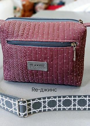 Джинсова сумка крос- боді