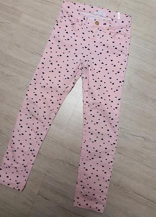 Розовые джинсы для девочки