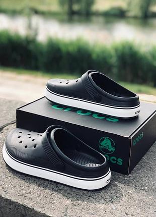 Чоловічі літні чорні крокси crocs bayaband black крокс