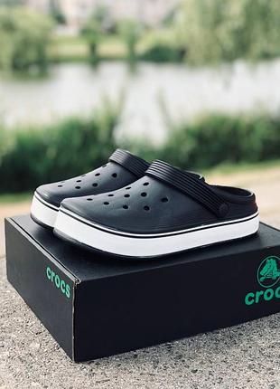 Жіночі літні чорні крокси crocs bayaband black