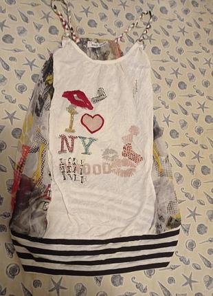 Новая летняя майка с прозрачной спиной s/m, monte cervino, итальялия.