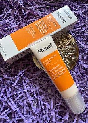 Увлажняющий дневной крем для лица murad essential c day moisture broad spectrum spf 30, 50ml