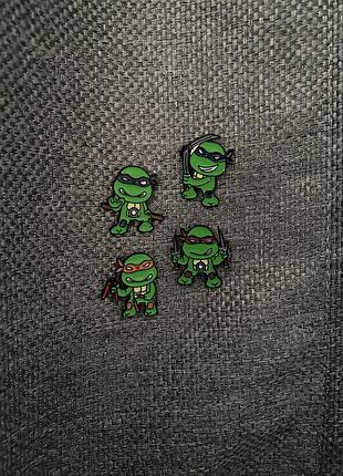 Пін черепашки ніндзя металева фігурка значек teenage mutant ninja turtles