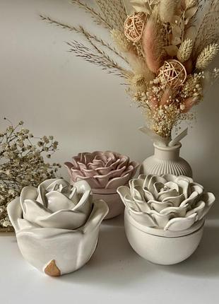 Соєві свічки «троянда»,кашпо для свічок