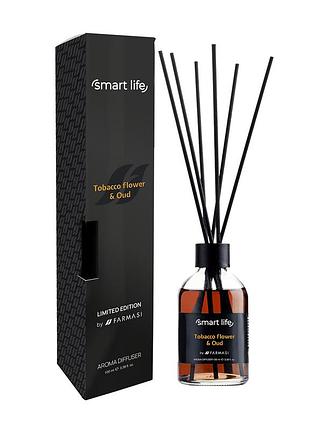 Дифузор для оселі tobacco flower & oud smart life, 100 мл