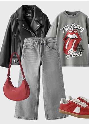 Новинка! стильна шкіряна куртка-косуха zara для дівчинки..