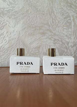 Аромат парфумована вода prada l'eau ambree (прада лё амбре) 7 мл