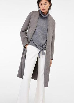 Пальто/кардиган на запах під пояс massimo dutti xs