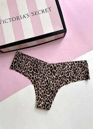 Безшовні трусики страшний лео принт victoria’s secret