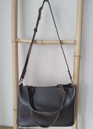 Шкіряна жіноча сумка українського бренду dekey.