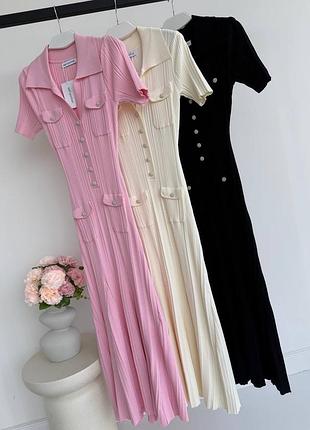 Брендова жіноча трикотажна довга сукня плаття