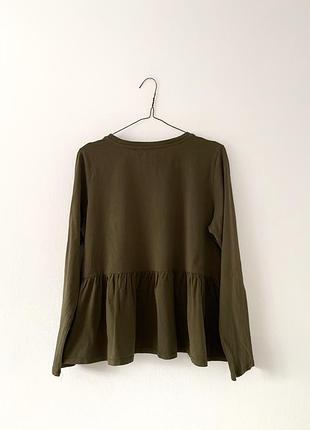 Кофта лонгслив цвета хаки george 5