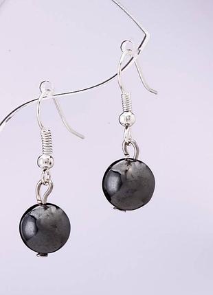 Сережки гематит