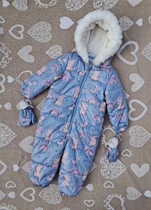 Демисезонный комбинезон george со свинкой пеппой, peppa pig