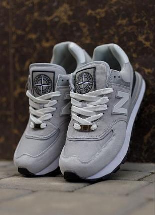 Кросівки new balance 574 legacy × stone island light grey