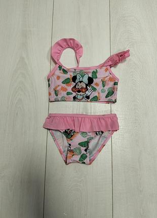 Купальник для девочки розовый minni mouse disney 92, 98/104см