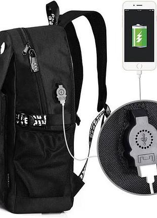 Рюкзак music з usb світиться в темряві r4 фото