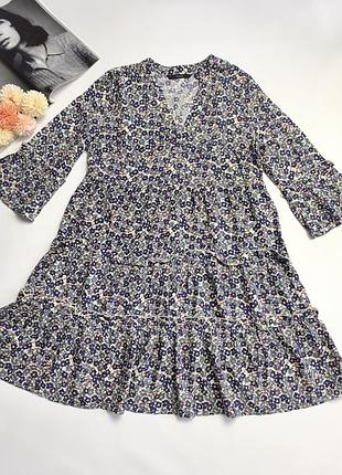 Платье ярусное 100% вискоза vero moda