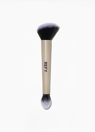 Пензлик для обличчя 2 в 1 refy complexion face brush