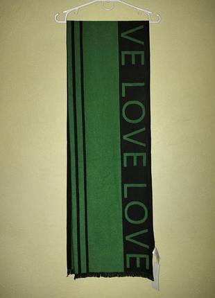 Шарф зеленый primark love