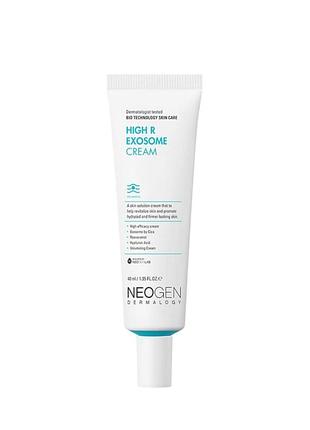 Омолоджувальний крем з екзосомами та пептидами neogen dermalogy high r exosome cream, 40 мл