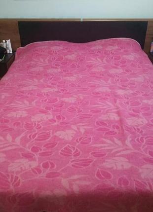 Плед покрывало ярослав 215 на 225 шерсть  евро