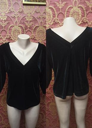 Бархатная кофтина 18 размер стрейч с эластаном бархат велюр