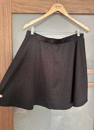 Чорна спідниця міні, розмір l, xl