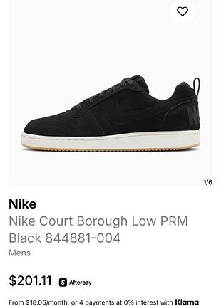Кросівки nike court borough low prm black 844881-004 кроссовки кеди