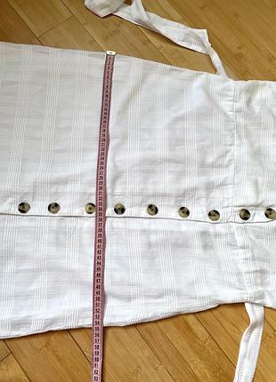 Біле бавовняне плаття 8