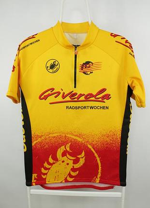 Винтажное вело джерси vintage castelli yellow cycling jersey