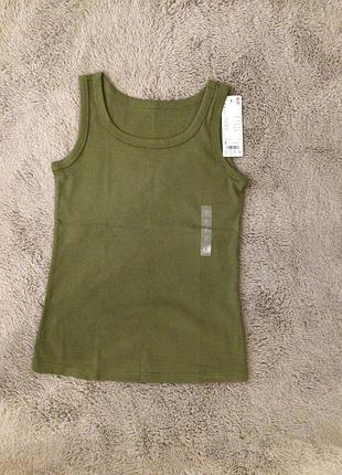 Майка uniqlo оливковое, розовое, серое, белое s8 фото