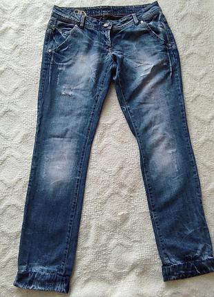 Женские джинсы с заниженной посадкой 100% коттон, crafted