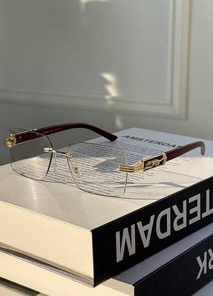 ✅ жіночі фотохромні окуляри cartier, металева оправа, uv400, хамелеон