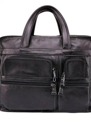 Мужская кожаная сумка для ноутбука leather collection (9946)