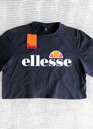 Новая crop футболка ellesse, хлопок, размер 48
