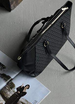 Сумка женская майкл корс шопер черный michael kors шоппер6 фото
