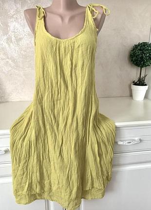 Котонова сукня сарафан