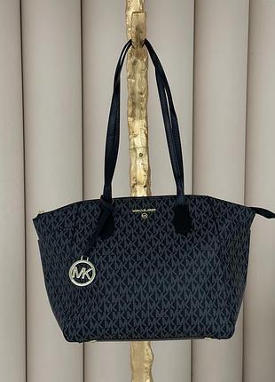 Сумка женская майкл корс шопер черный michael kors medium шоппер